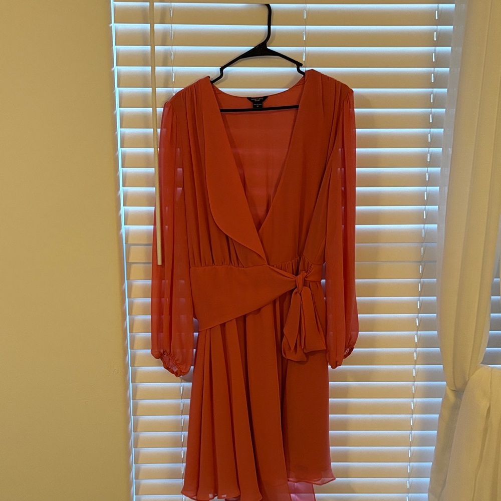 Marciano Vibrant Red Long Sleeve Dress